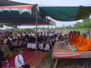 A Buddhist ceremony marks the inauguration of a new Reservoir.